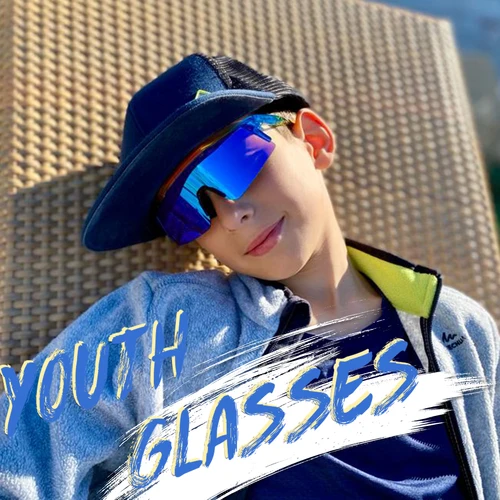 Imagen 2 del producto KAPVOE, gafas fotocromáticas para niños, gafas de sol de ciclismo para niños y niñas, gafas UV400 para bicicleta, gafas para deportes al aire libre, gafas para bicicleta MTB