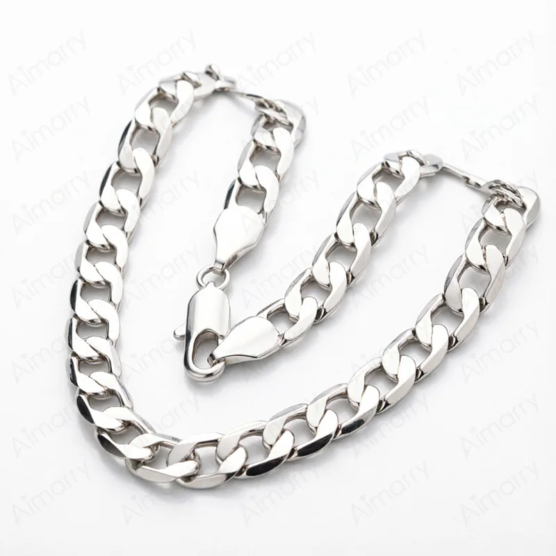 925 Sterling Silber 12mm Dominierende Verschlungene Halskette 16-30 Zoll Unisex Party Bankett Verlobung Hochzeit Modeschmuck – Detail 3