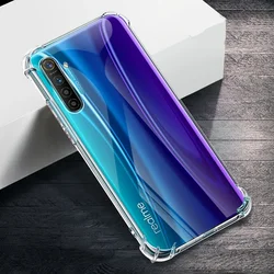 Transparent Defence Protect Phone Cases for OPPO Realme 5 5S 5i 3 Pro 3i Shockproof Thickened Airbag Soft Back Cover Housing Gel