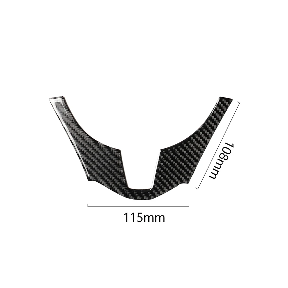 Carbon Fiber Car Interior Steering Wheel Trim Cover Stickers For Mazda 3 Axela 2014 2015 2016 Car Accessories Interiors