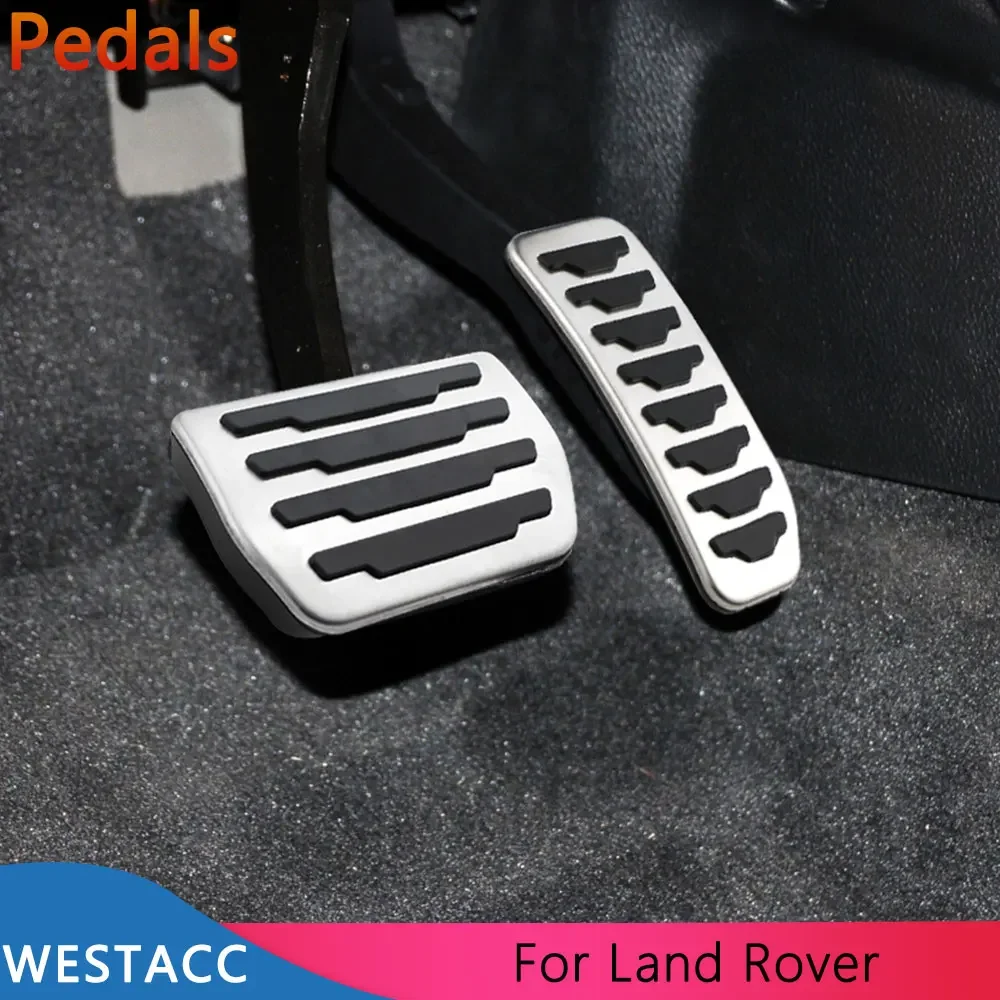 Car Pedals Cover for Land Rover Freelander 2 LR2 2010 - 2018 Stainless Steel Fuel Gas Accelerator Brake Pedal Pad Accessories