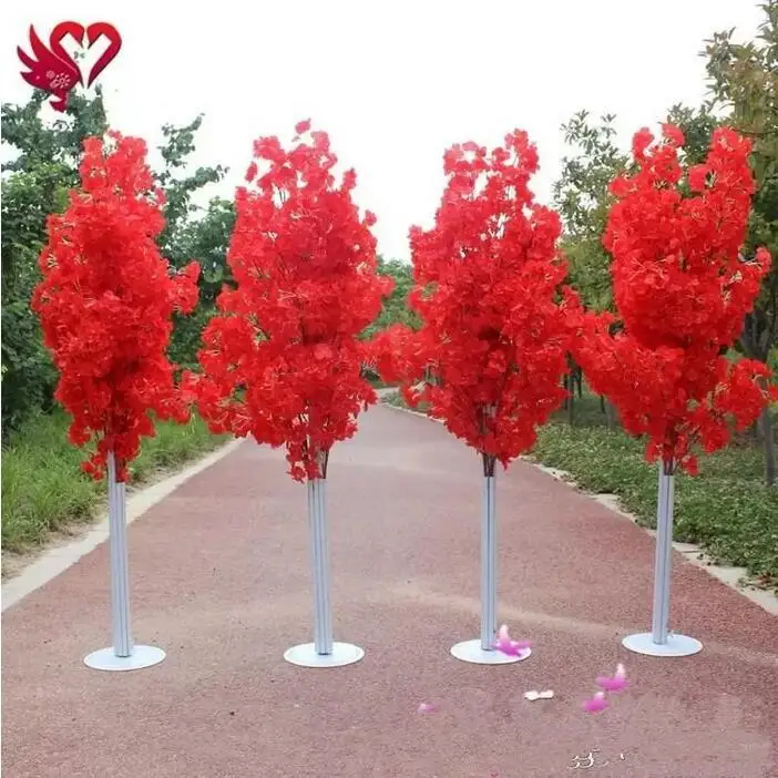 5 Stück 8 Stück Hochzeitsdekoration 1,5 m hoher künstlicher Kirschblütenbaum mit römischer Säule als Wegführung für Hochzeitsfeier, Einkaufszentrum, Outdoor-Veranstaltung – Detail 4