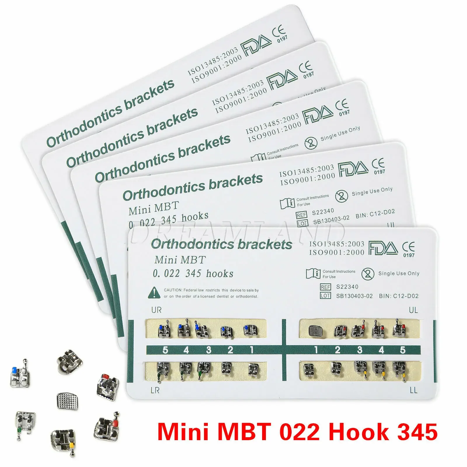 5Packs/100Pcs Denta… - image