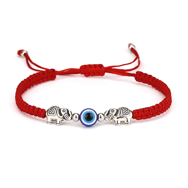 Turecký zlo oko náramek unisex handwoven laso nastavitelný braclet klasický fatimy ruka braslet valentines den dar červená pulsera