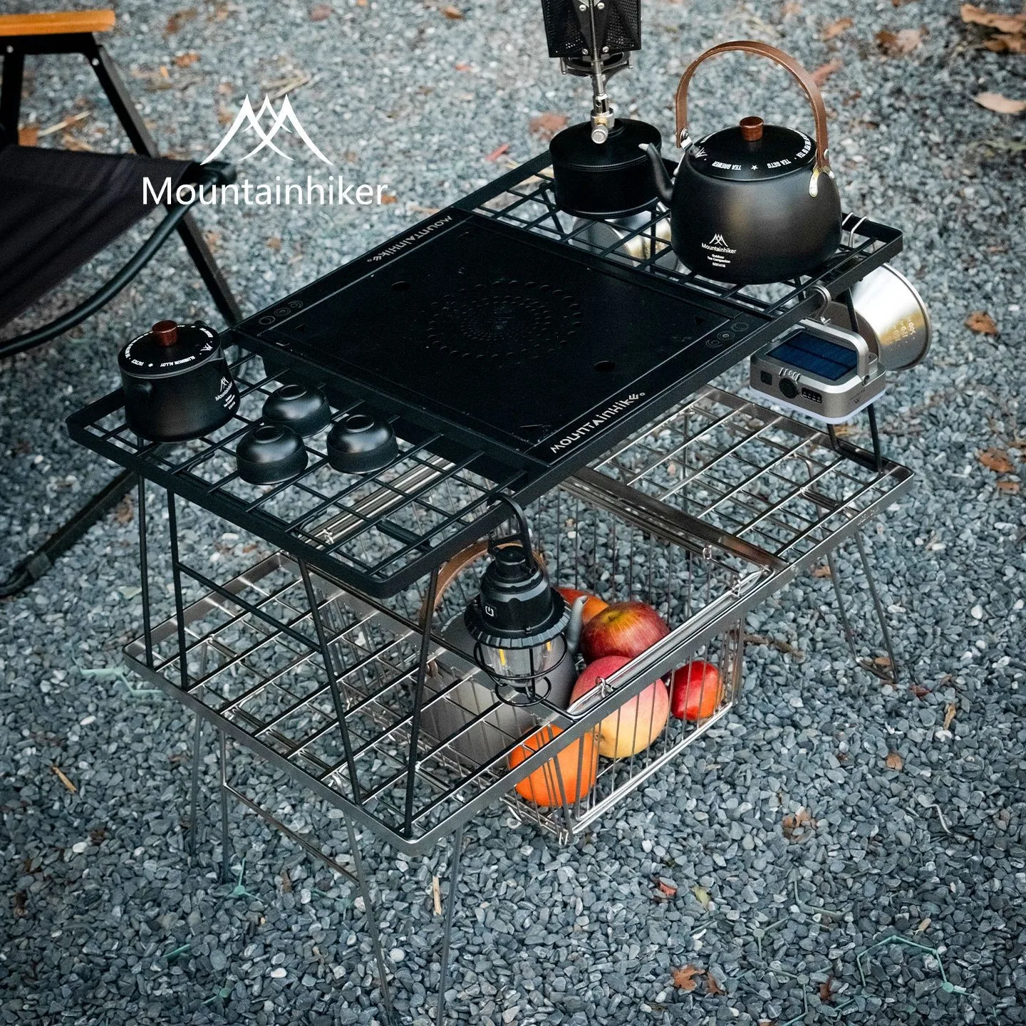MOUNTAINHIKER Multifunctional Extendable Barbecue Desk Outdoor Camping Single Layer Folding Table IGT Modular Stove Table