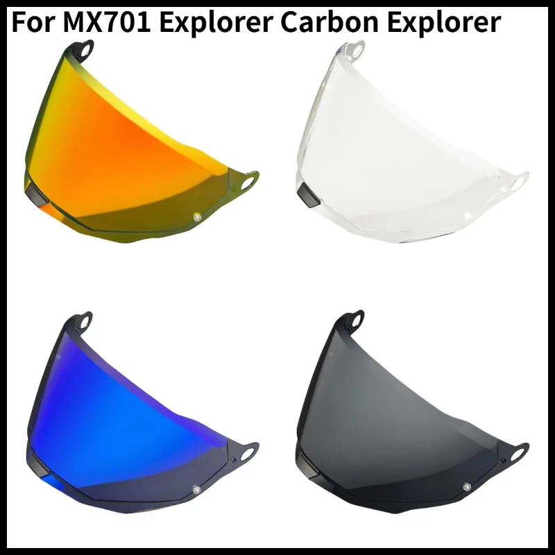 1PCS  Fits Shield for MX701 Explorer Carbon Explorer Helmet Visor Lens SunscreenVisera Casco Moto Windproof Durable Motorcycle