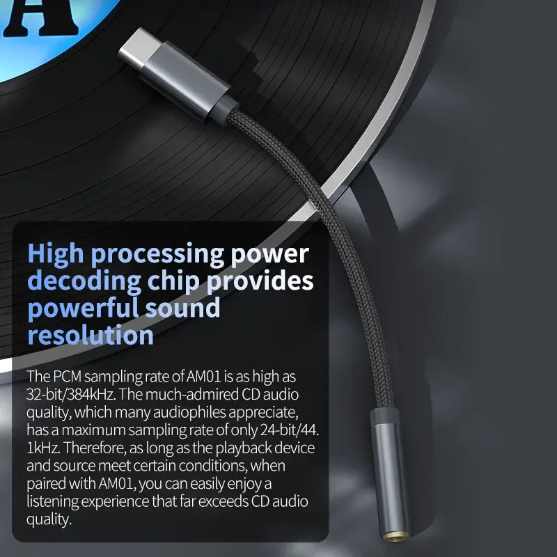 KZ AM01 Type-C To 3.5mm Audio Adapter