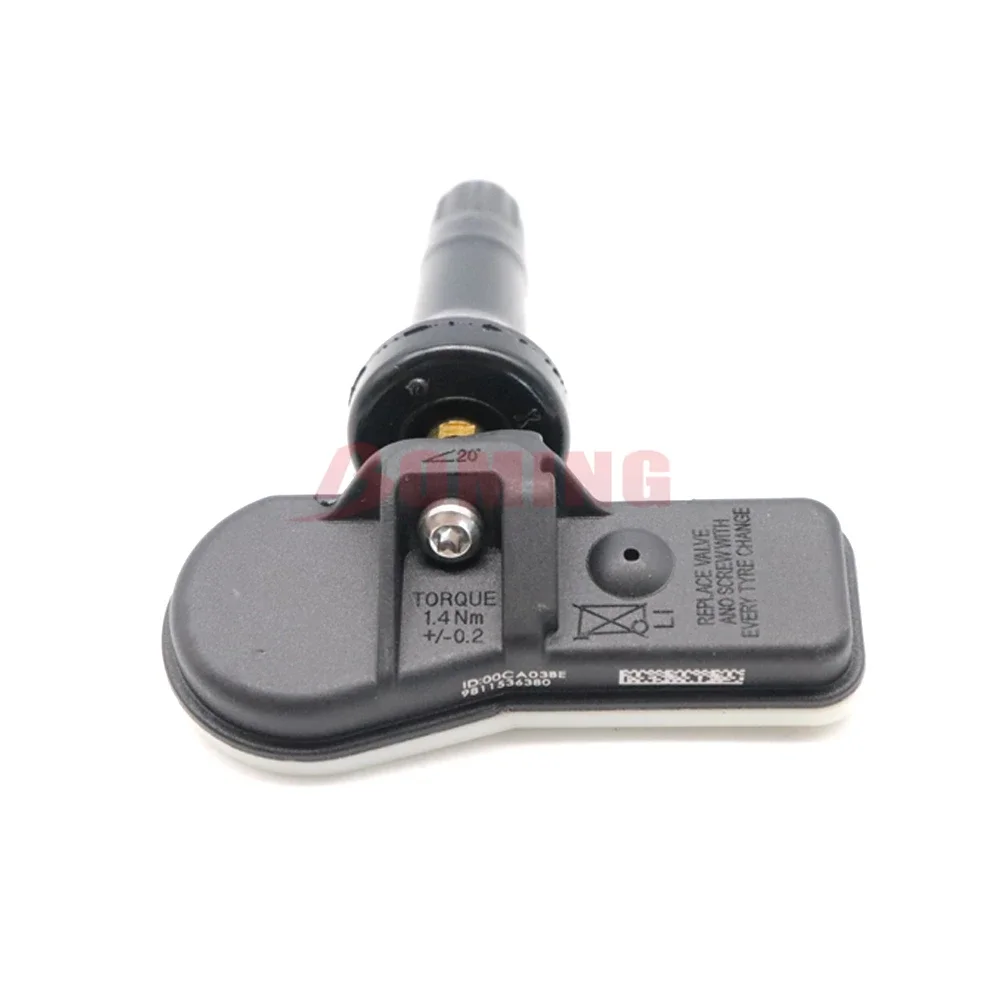 Coche 9811536380   Sensor de presión de neumáticos TPMS para Peugeot 3008 T84 307 301 408 508 T5 T7 5008 T87 RCZ T75 9673860880   433Mhz