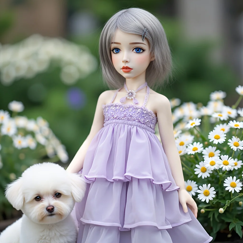 Soft Touch Anime Figur Mädchen Flexible Skelett BJD Puppe, bezauberndes handgefertigtes Modell zum Entspannen und als Geschenk