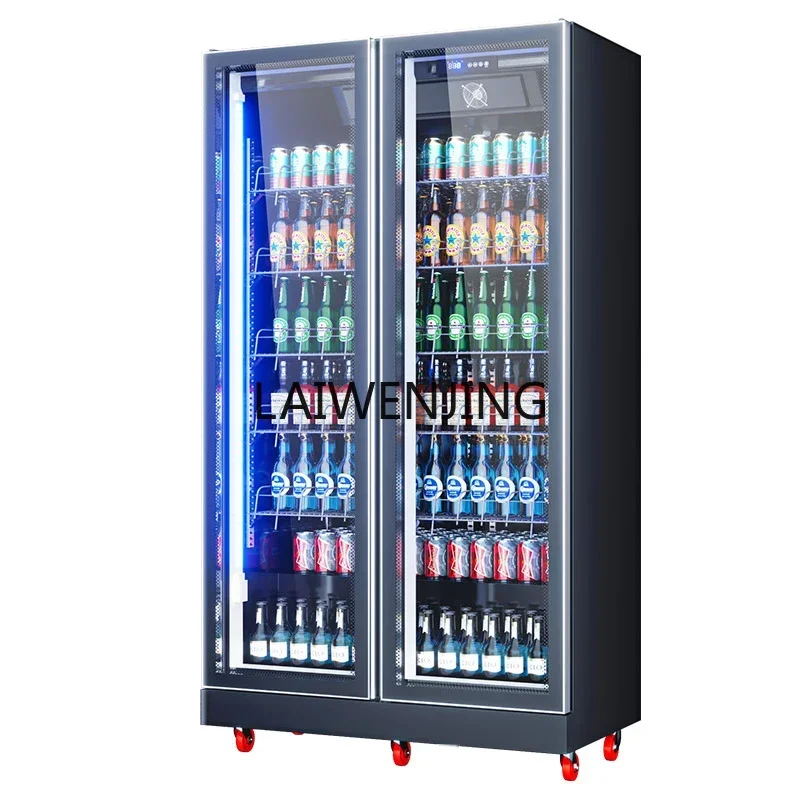 SGF refrigerated display cabinet commercial air-cooled three-door refrigerator fresh-keeping convenience store