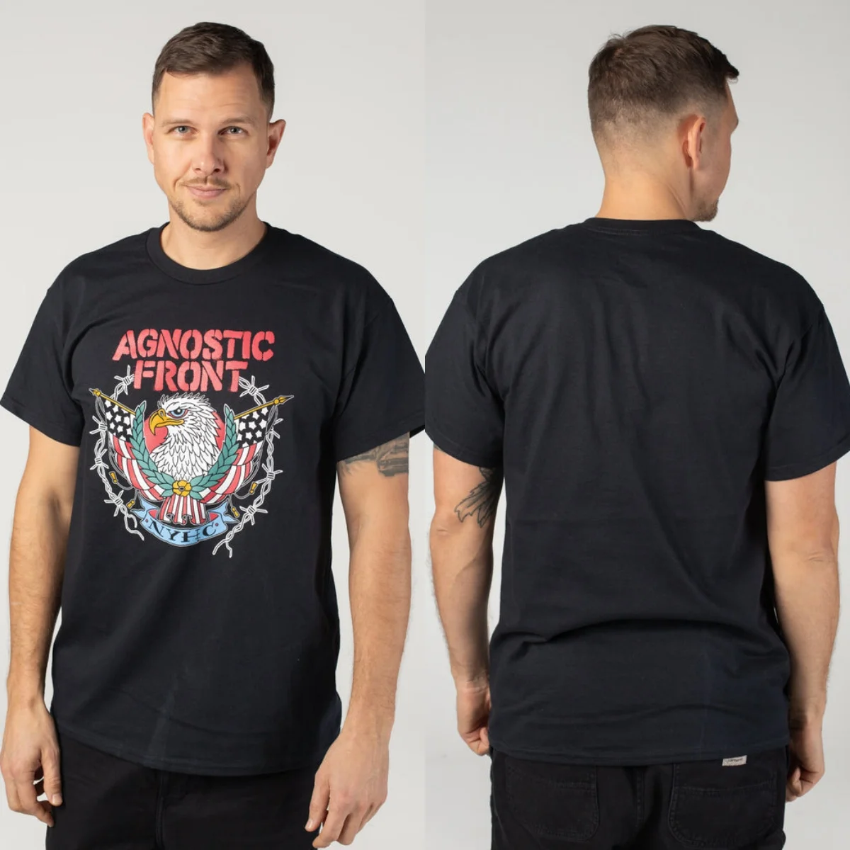 Pop Agnostic Front Grafik-Baumwoll-T-Shirt, Unisex, Sommer, kurzärmelig, modisches Marken-T-Shirt, luxuriöses, lässiges Vintage-T-Shirt – Detail 5