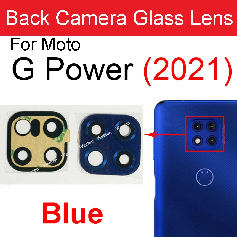 Back Rear Camera Glass Lens Adhesive Sticker For Motorola MOTO G Power 2021 G Stylus 2020 2021 XT2043 XT2115 G Play G Pro G Fast