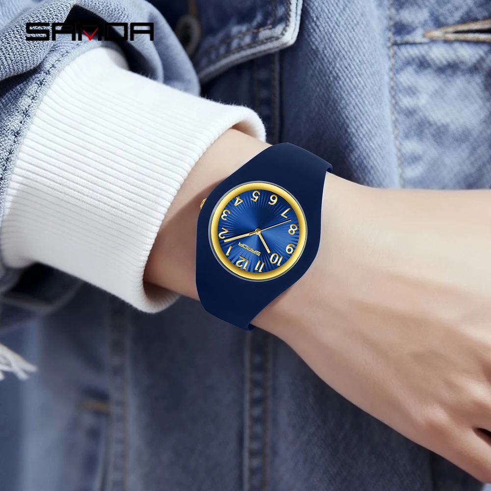 SANDA 6360 Casual Quartz Watch Simple Luminous Shock Resistant Sports Students Clock Leisure Boys Girls Wristwatch Reloj Hombre
