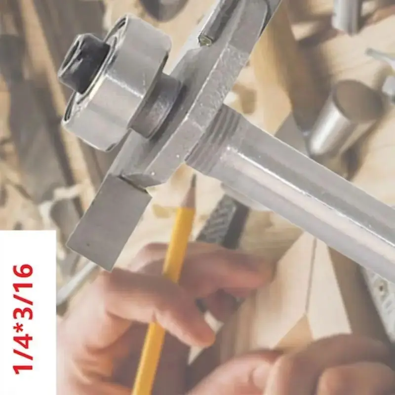 

Деревообрабатывающий резак с хвостовиком 1/4\" 2 канавки, глубина резки 3/16\", резак из быстрорежущей стали, канавка с Т-образным пазом, высокое качество