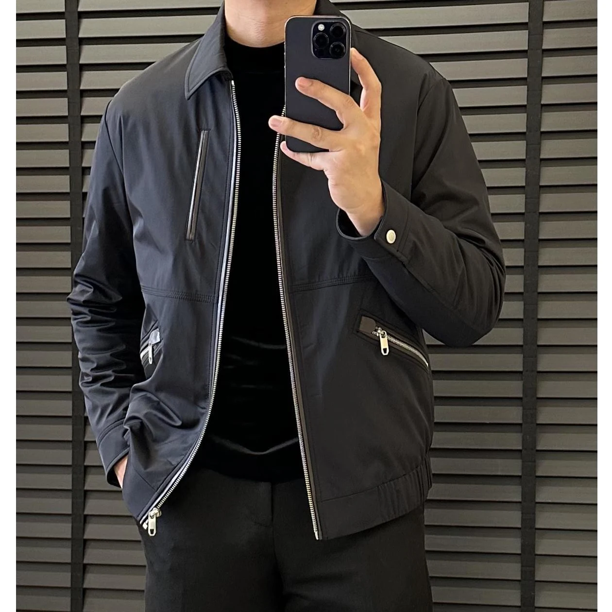 

Элитная мужская куртка из пэчворк-кожи с пуховым воротником, приталенная, роскошная, простая, теплая, молодежная, модная, зимняя верхняя одежда