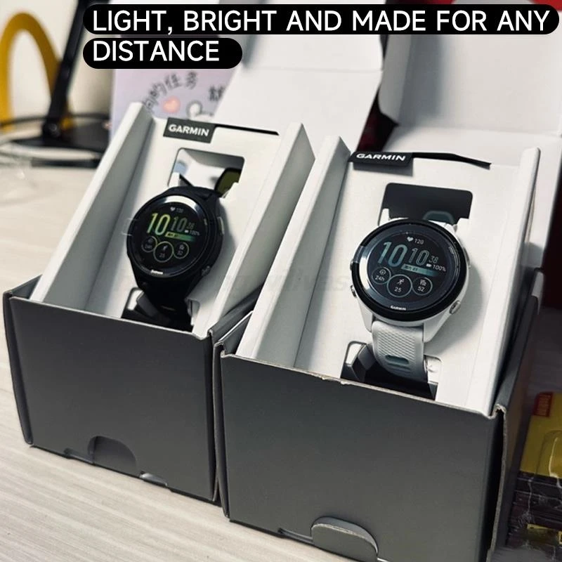 ساعة Garmin Forerunner 265 الرياضية الخارجية ونظام تحديد المواقع والجري واللياقة البدنية والماراثون والسباحة ومراقبة معدل ضربات القلب والأكسجين في الدم