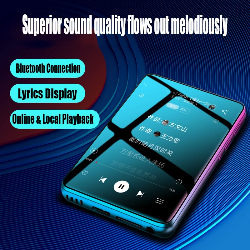 Famue PA03 Android Bluetooth مشغل MP3/MP4 صوت بدون فقدان | شاشة 2.8 بوصة | 80 جيجابايت | واي فاي | يوتيوب/تويتر/سبوتيفي تنزيل SQ HIFI #4