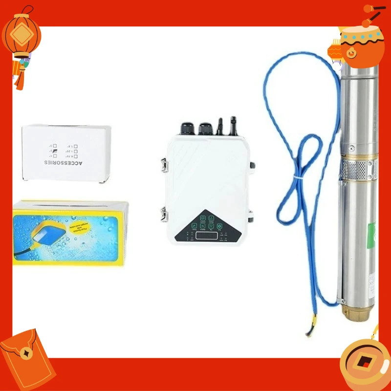 

3-дюймовый 48В 400Вт фотоэлектрический водяной насос, бесщеточный солнечный погружной насос постоянного тока 3DPC3-47-48-400