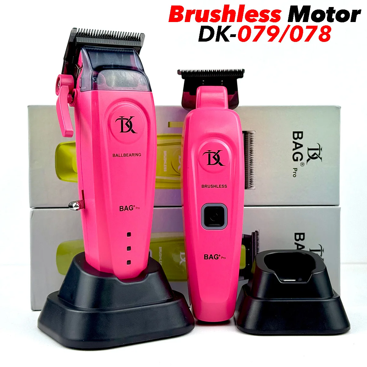 

Professional Electric Hair Clipper DK 079 Hair Trimmer DK078 with Base Brushless Motor 7200RPM Barber Metal Machinery DLC Blade