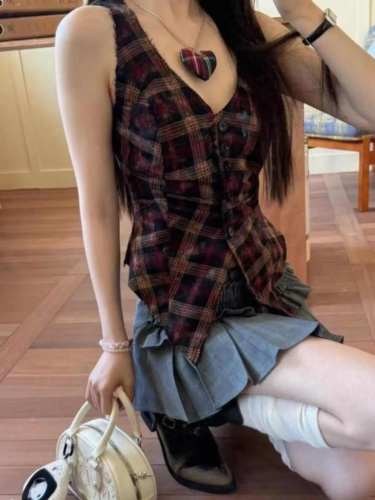 سترة نسائية صيفية موديل 2025 من Shoujo منقوشة سترة Gyaru Coquette 2000s تصميم جمالي سترة علوية لطيفة كورية ساخنة Y2k المد جديد