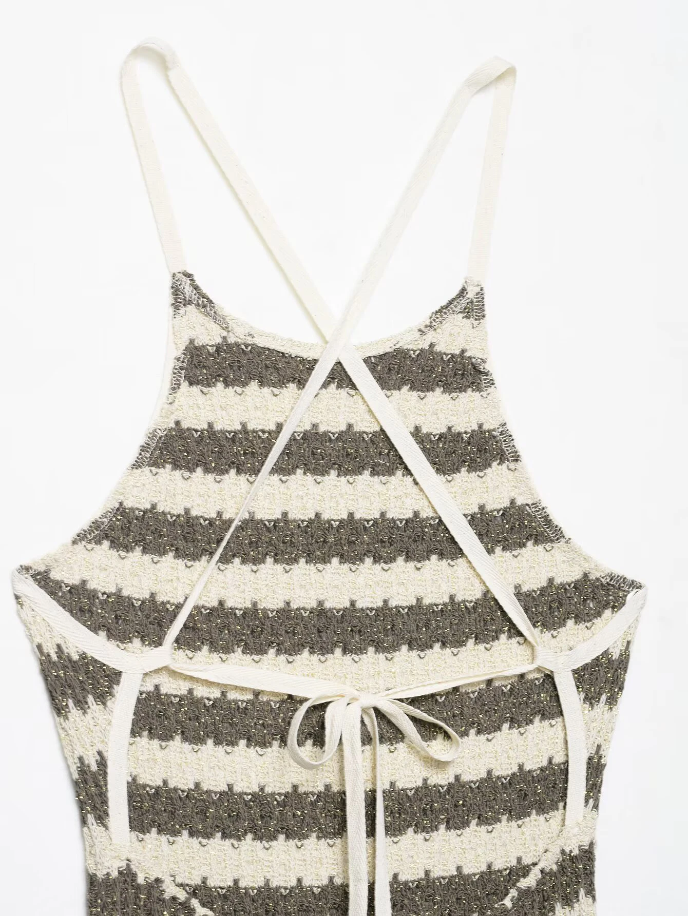 ZERAINS otoño nueva ropa de mujer estilo europeo y americano ajustado tirantes vestido largo liso a rayas