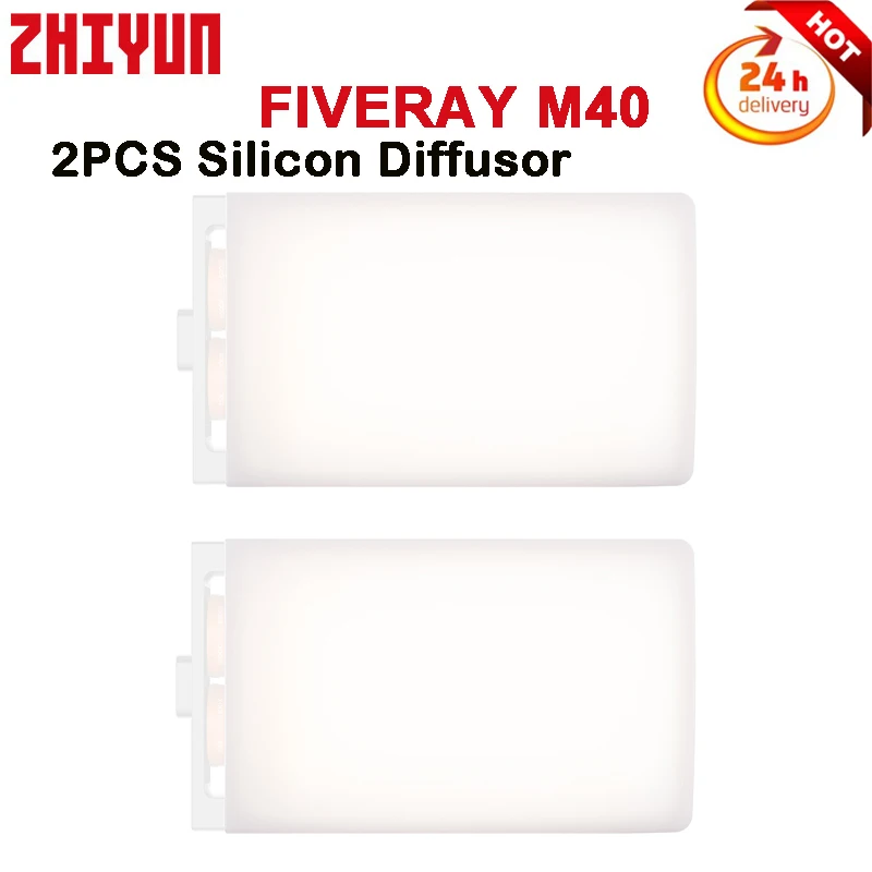 ZHIYUN Diffusor 2PCS For FIVERAY M40 Led Lights Tiktok/YouTube Fill Light Photography Light Control Accessories EX1H15