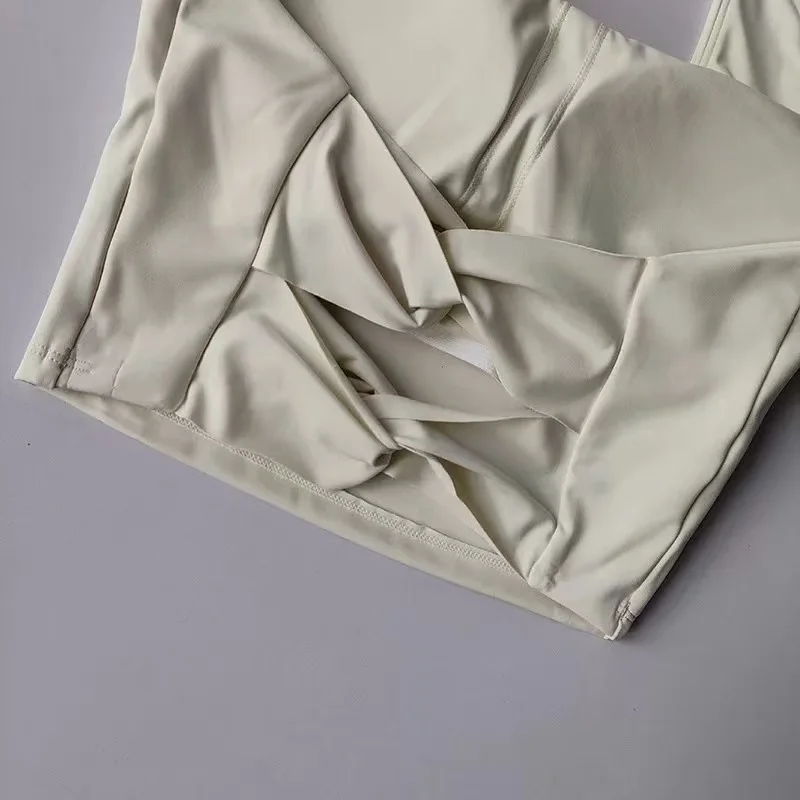 Sexy Neckholder-Sporttop für Damen, stoßfest, für Laufen, mit schönem Rückendesign, professioneller Pilates-Trainings-BH, Fitness-Yoga-Unterwäsche-Anzug – Detail 7