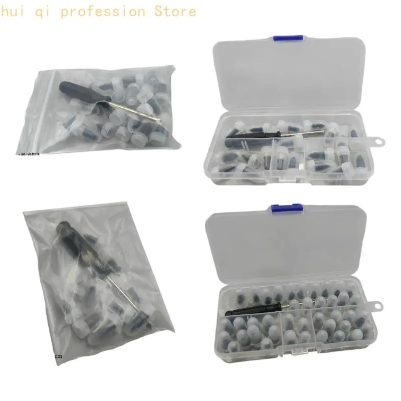 6pc Heavy Duty Rubber Tire Plugs for Car Motorcycle Emergency Roadside Fixing H8WE