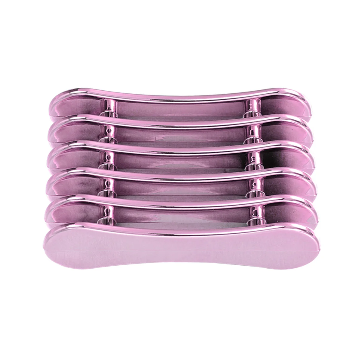 

5 Grid Electroplating Purple Nail Art Penholder Uv Gel Pen Holder Stand for Carving Painting Tools Salon DIY Nail Art Penholder