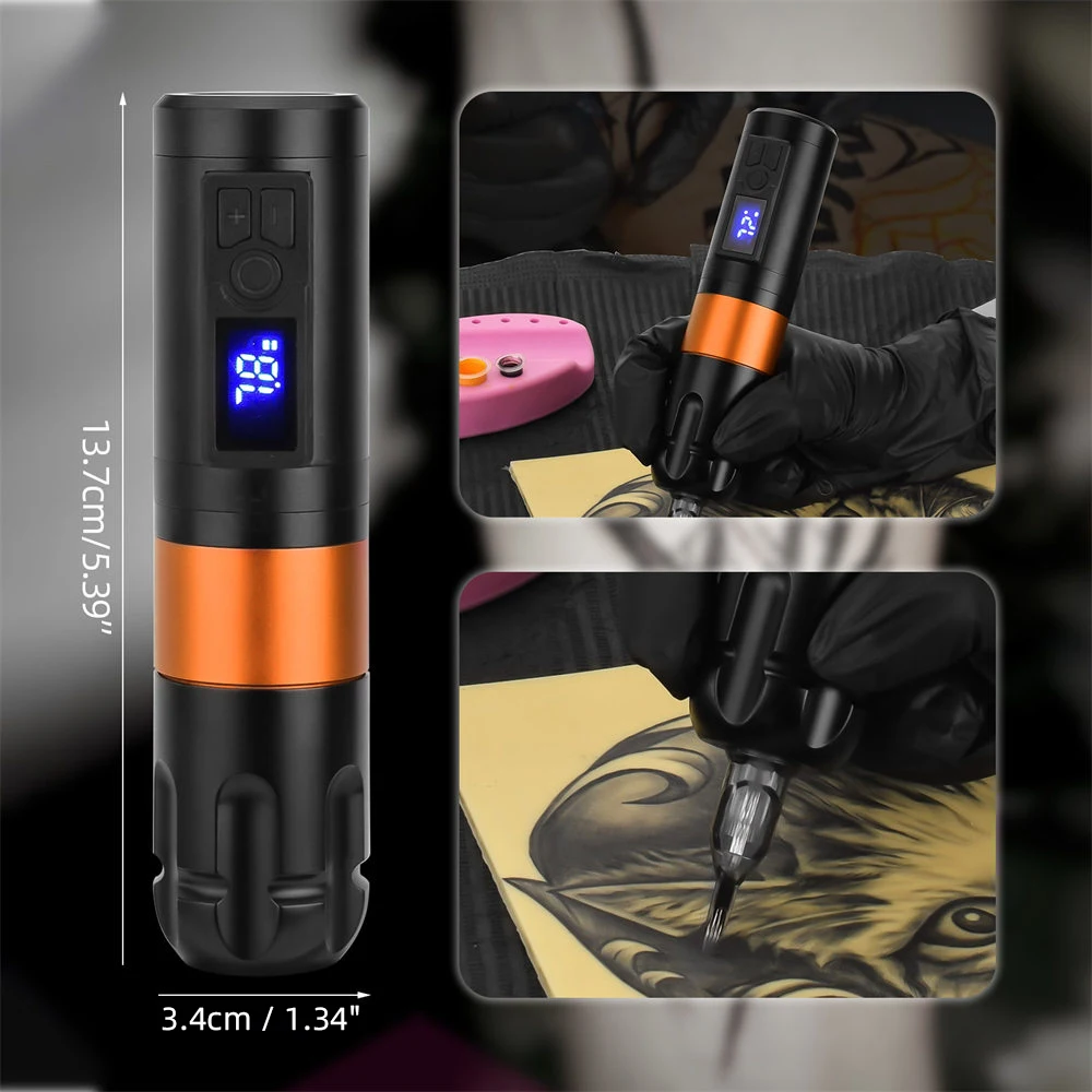 Wireless Rotary Tattoo Machine Pen Kit 3RL 5RL 7RL 9RL 3RS 5RS 7RS 9RS 5M1 7M1 Cartridge Needles Professional Permanent Makeup