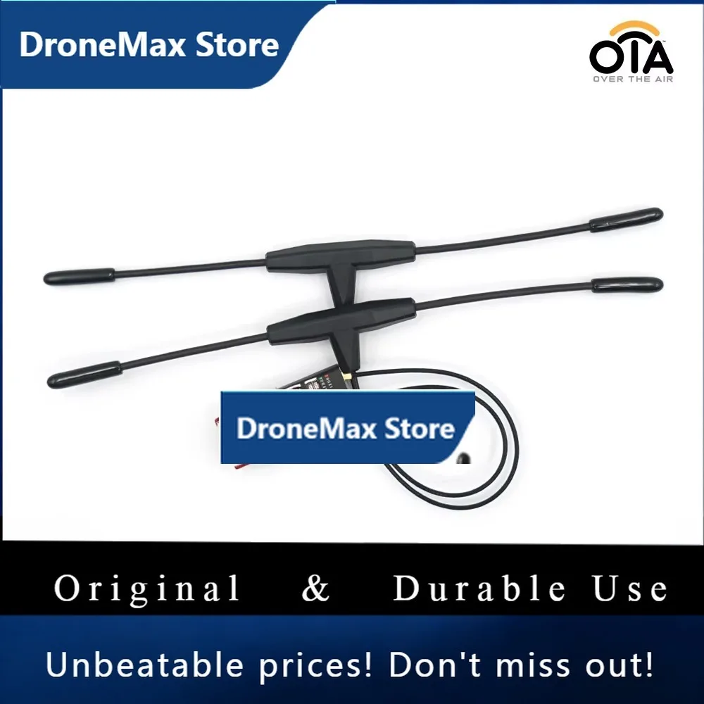 DroMaFrSky R9 Slim+OTA Receiver 900MHz Long Range Access 6 PWM Outputs With Dual T Antennas For Remote Control Systems