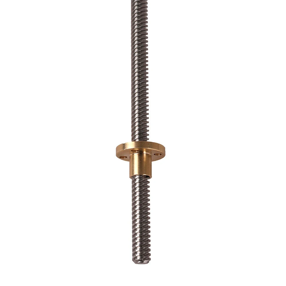 Screw 8mm Stainless Steel Trapezoidal Screw Rod and Brass Nut for Industrial Automation Equipment Screw 8mm Stainless