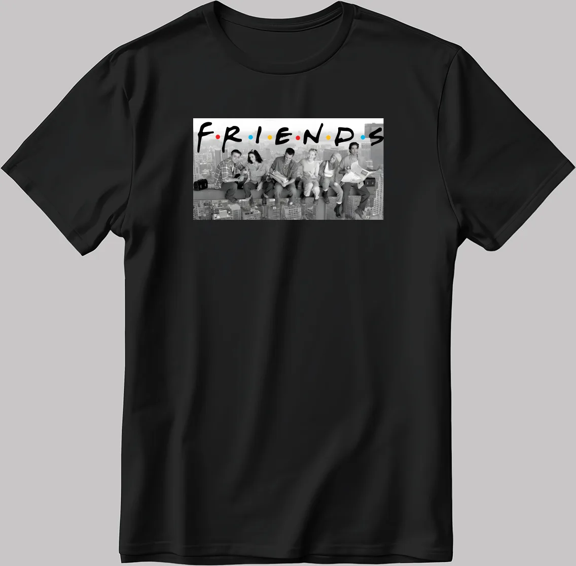 Friends Lunch Break New York White Black Men's Women L341 T Shirt