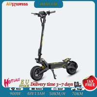 OOTD T10 Electric Scooter 900W Peak power 48V13AH Large Screen City Scooters Electric LED Screen 11 Inch Tire Portable E-Scooter