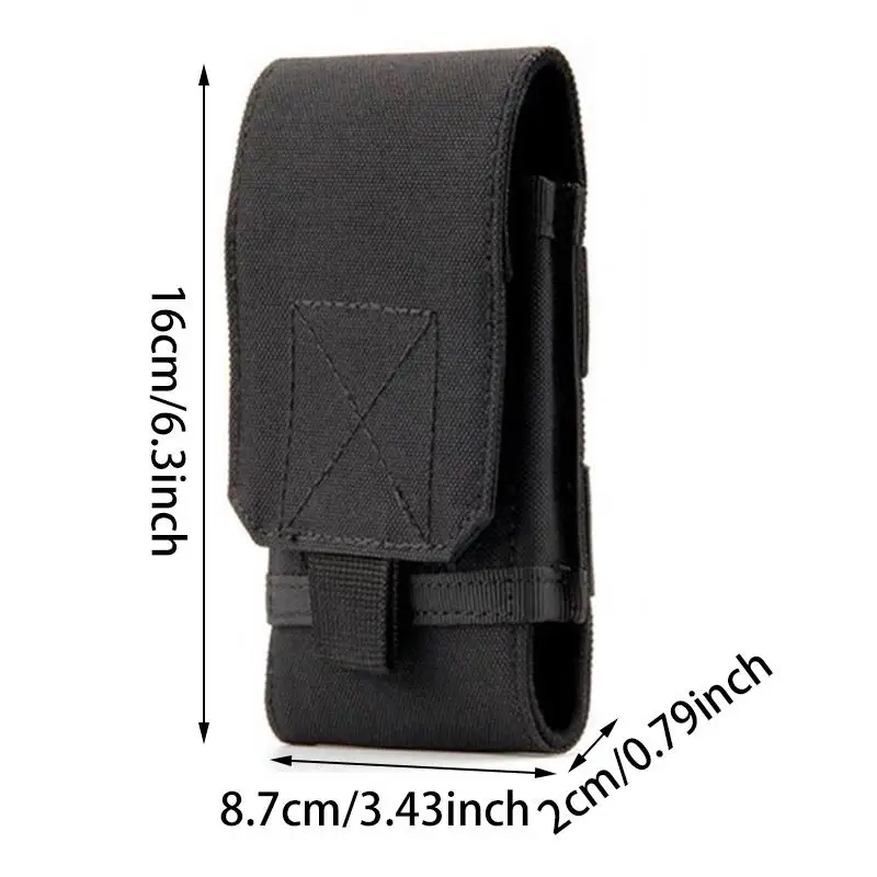 Kit di attrezzi da esterno portatile Accessorio per attrezzi di espansione in tessuto Oxford 800D da uomo Marsupio piccolo Borsa per telefono quadrata multifunzionale