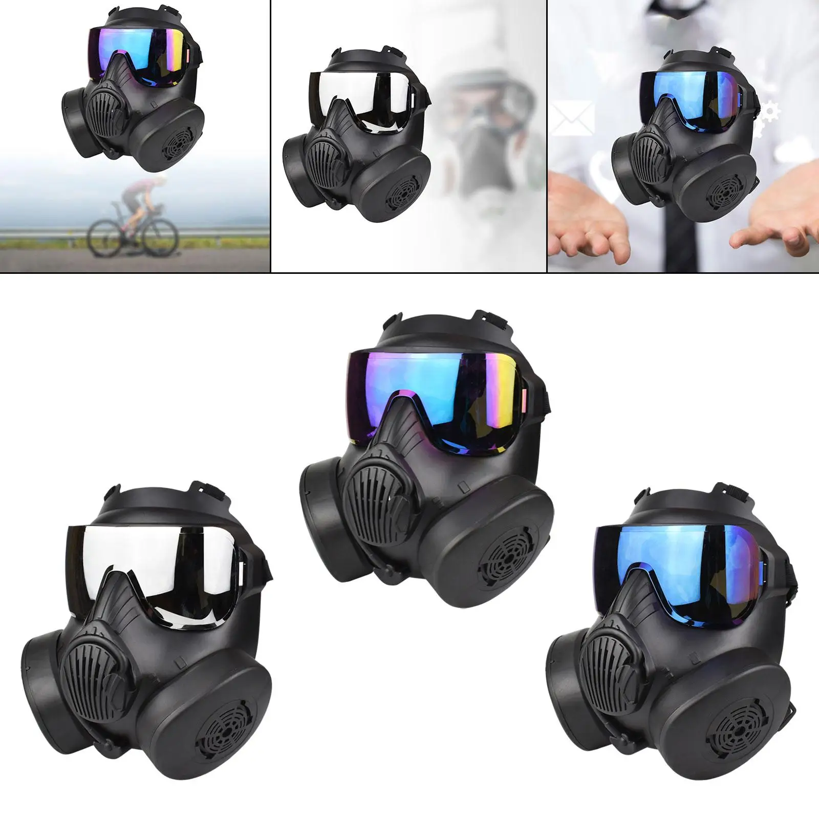 

Защитная маска Маска для лица и глаз Защитная полнолицевая маска для косплея