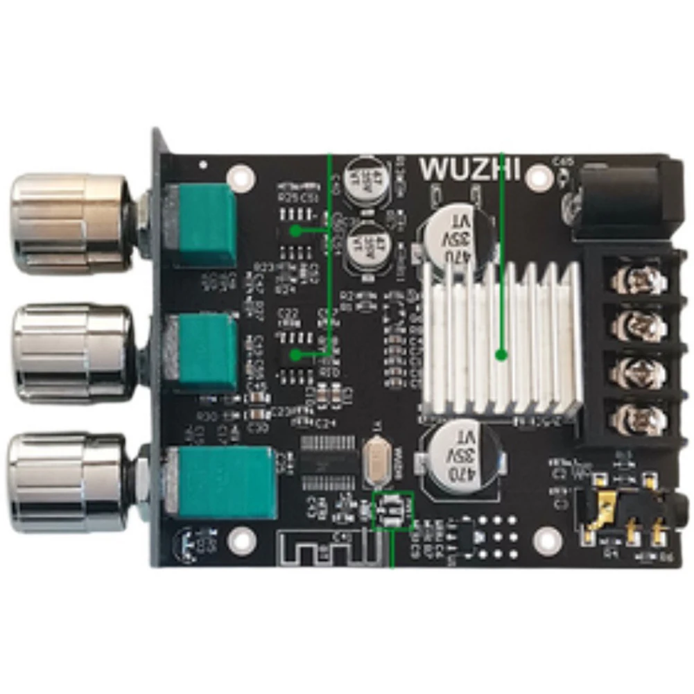 Home Theater Amplifiers Board 2x50W 2.0 Channel Audio Amplifier Powerful Bass Subwoofer Amplifier Board