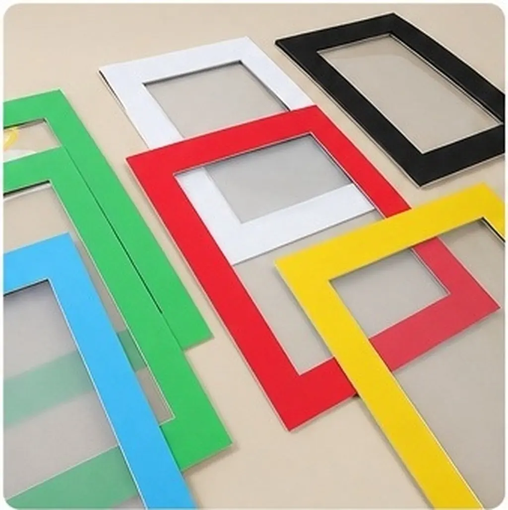12Pcs Kids Picture Frames Cardboard Lightweight Art Display Frames PVC Protective Film Easy Use DIY Party Exhibition Classroom