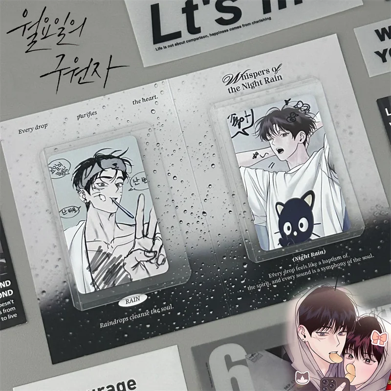 

Новый корейский BL My Savior ‌ Monday Manhwa Won Youngil ‌ ‌ Гу Юньун Косплей Карта Ломо Фотокарта Открытка Коллекция фанатов 4 шт. Опора