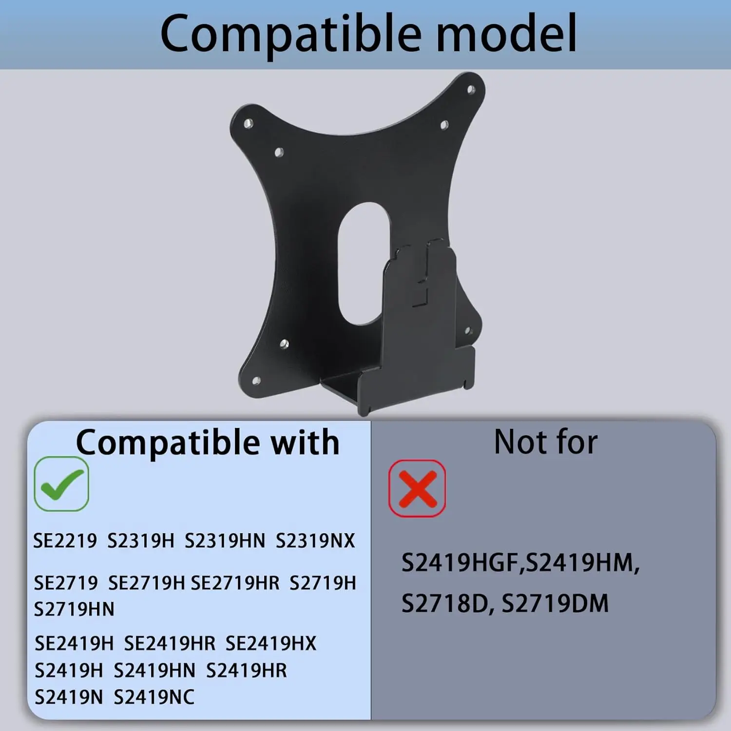 VESA Mount Adapter for Dell VESA Adapter S2218H, S2318, S2319, S2419, S2718, S2719 Monitors Wall Mount