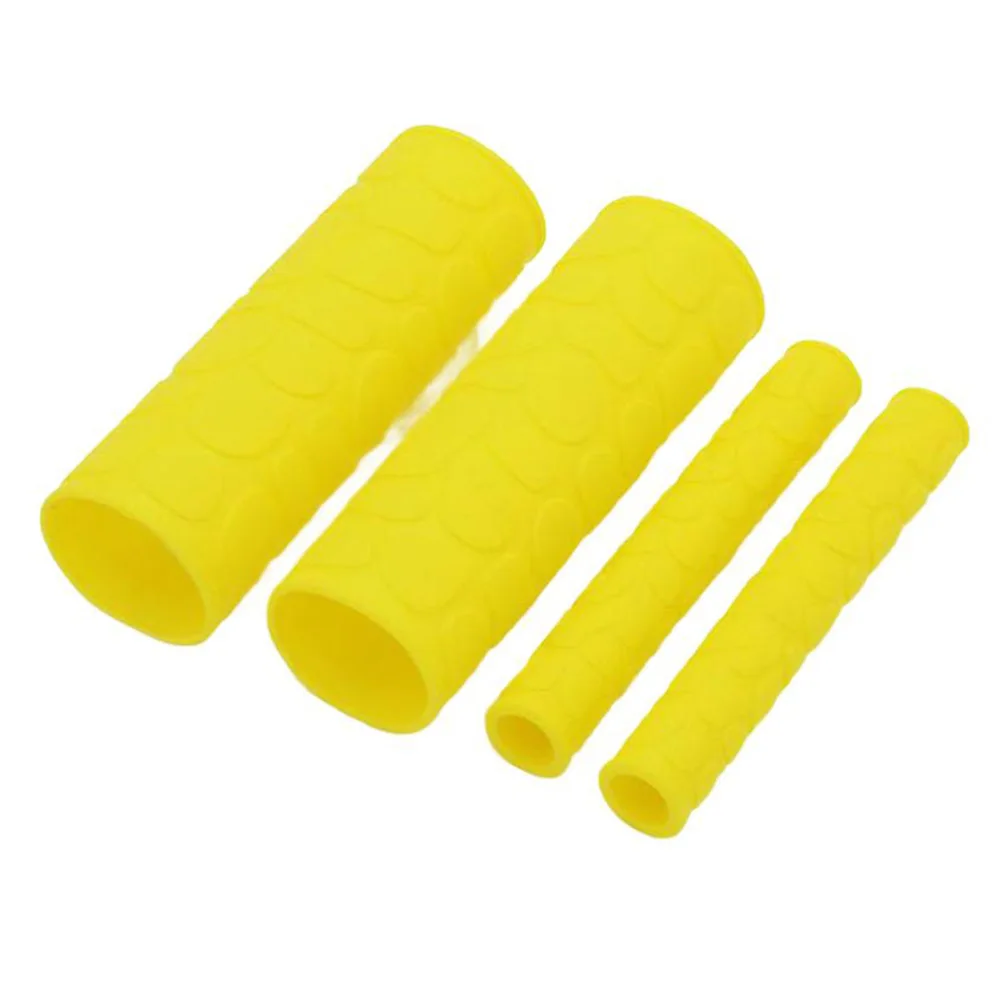Motorcycle handlebar grip protector silicone cover brake handle soft rubber weather resistant non slip enhanced control