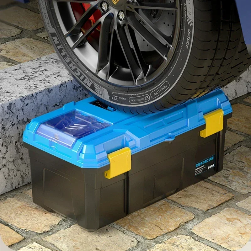 Imagem -05 - Grande Capacidade Portátil Tool Box Case Eletricista Trabalho Shockproof Toolbox Vazio Carrying Screwdriver Storage Box Organizer