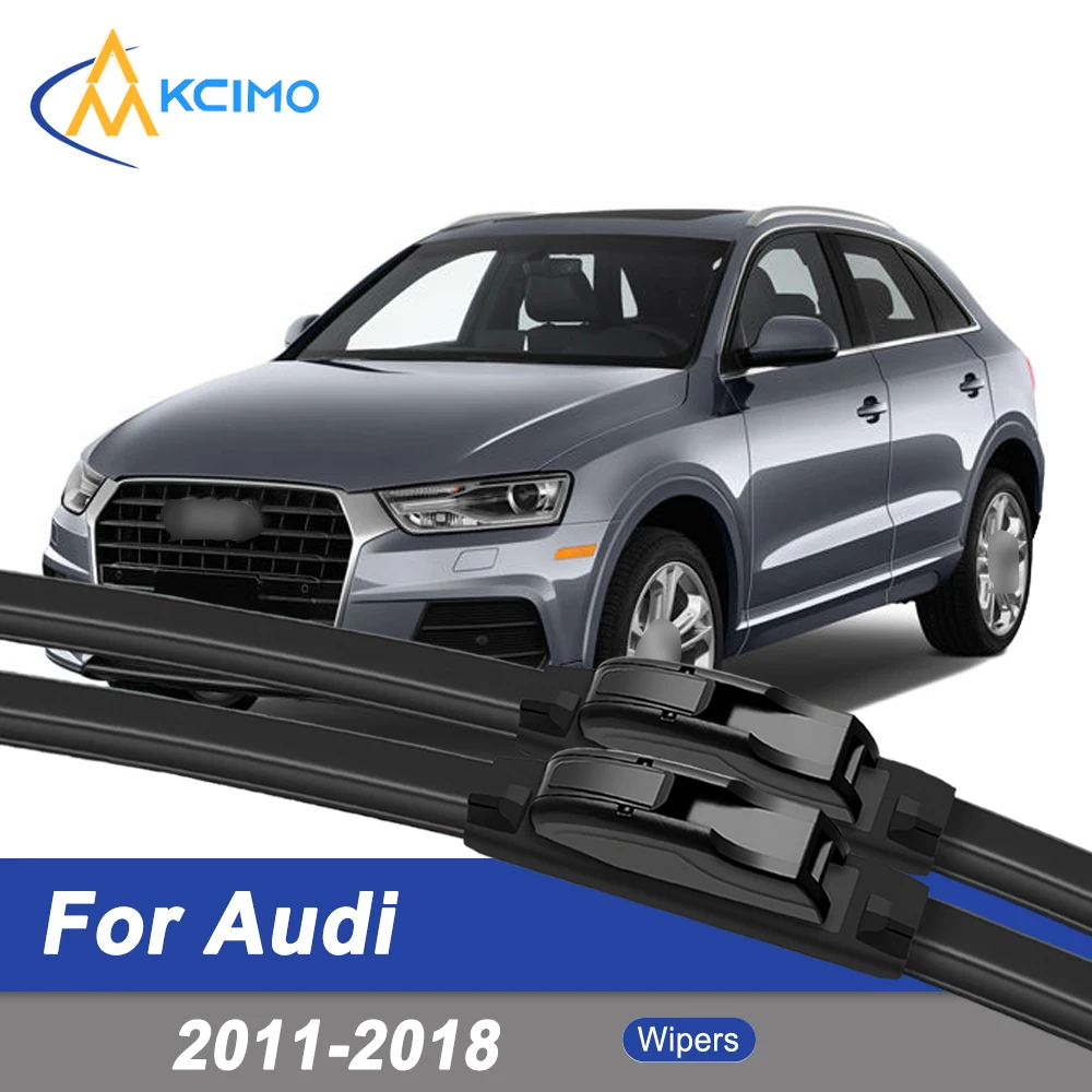 

Premium Rubber Durable Silent Windshield Wiper Blades 2pcs for Audi Q3 8U 2011-2018 RS Q3 Front Wiper Blades Set