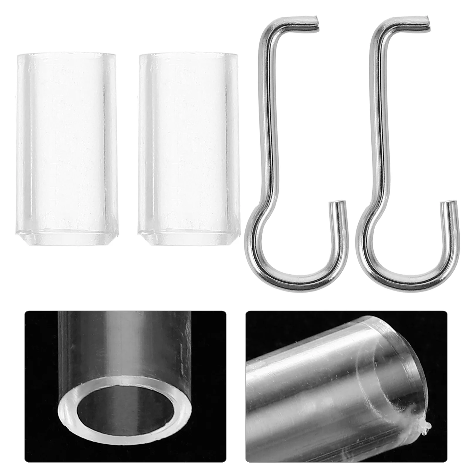 Curtain Head Hook Vertical Blind Parts Drapery Hooks Hose Wand Wire Sleeve Collar Plastic Horizontal