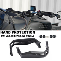 for Can-Am Ryker 600 900 Sport Ryker Rally Edition 2PCS KEMIMOTO ON-ROAD Black Aluminum Handguards Hand Guards Kit 219400998