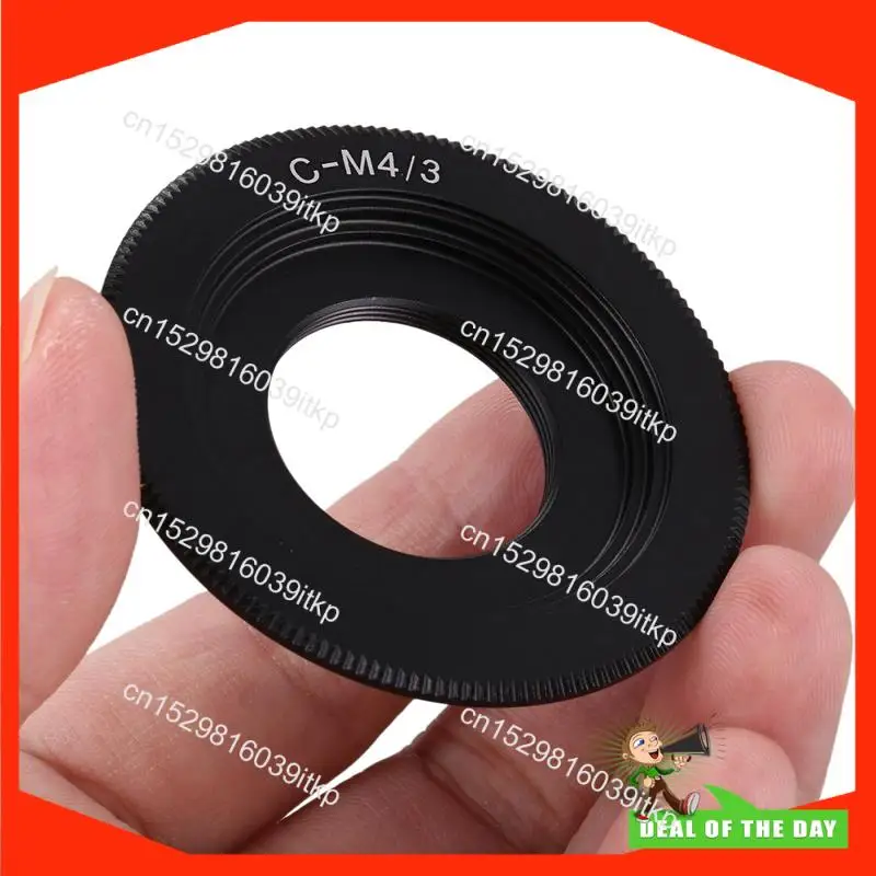 Aguja 3X lente de montaje C negra para adaptador Micro-4/3 E-P1 E-P2 E-P3 G1 GF1 GH1 G2 GF2 GH2 G3 GF3 C-/3