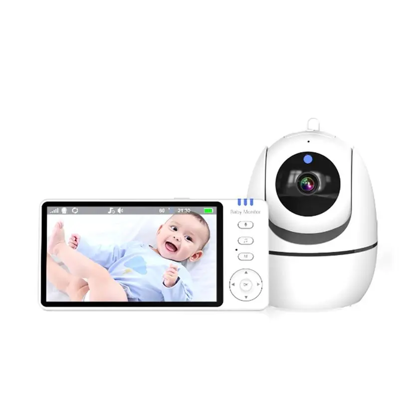 

AT29-5 Inch Video Baby Monitor Indoor Two-Way Audio Mother Kids Surveillance 2.4G Mini PTZ Home Security Cam