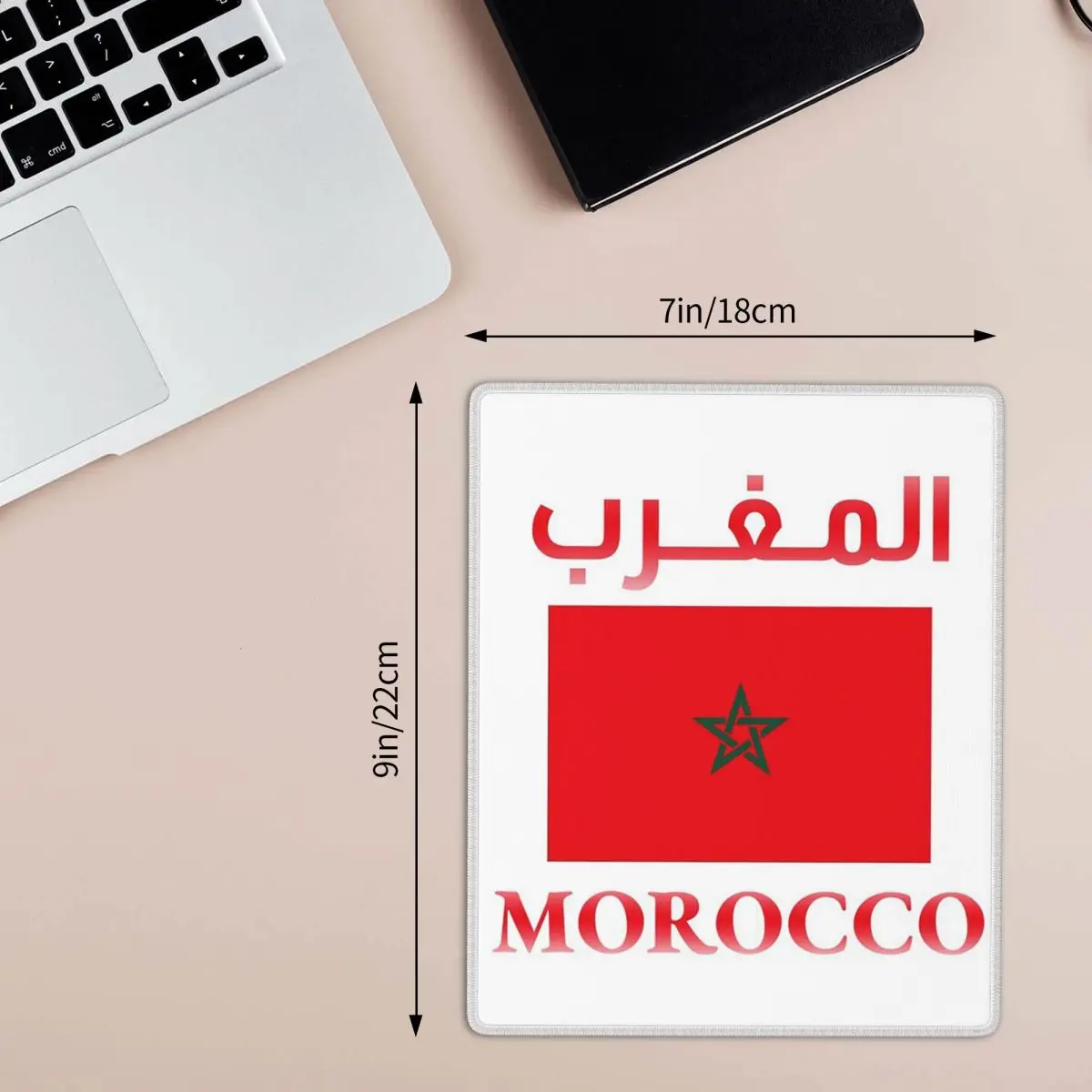 Moroccan Passport Kingdom Of Morocco Mouse Pad Computer Keyboard Mouse Mat Gaming PC Laptop Desk Mat Office Accessories