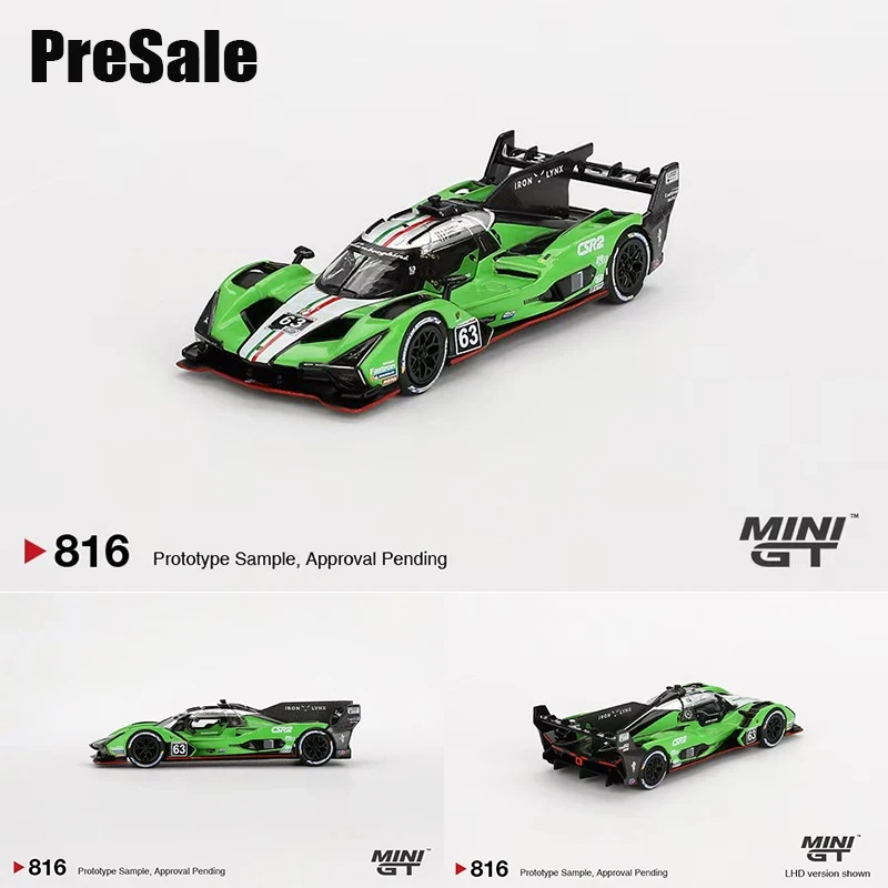 Minigt-Modèle de voiture moulé sous pression, jouets de collection, prévente, 816, 1:64, SC63, 2024, IMSA