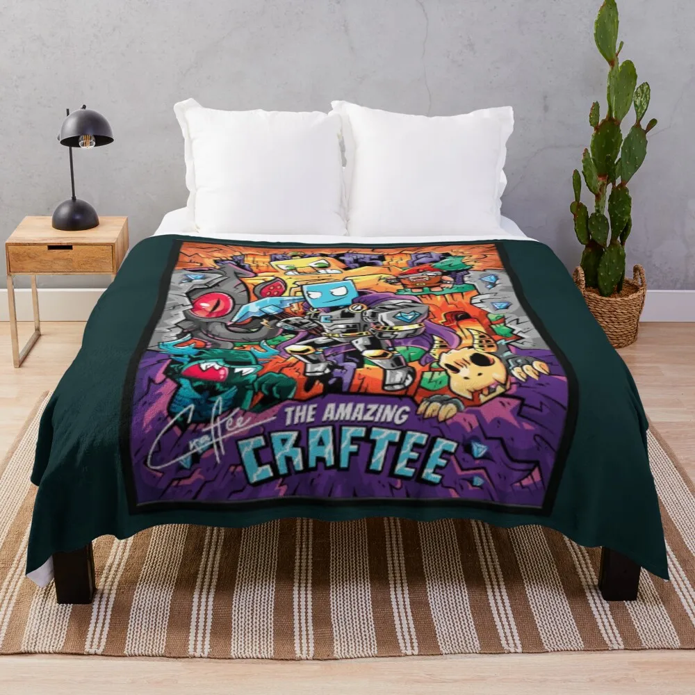 

craftee gaming miner 4 139 Throw Blanket warm for winter Beach Decorative Sofas Thin Blankets